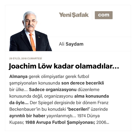 Joachim Löw kadar olamadılar…