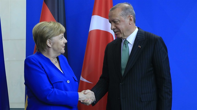 Cumhurbaşkanı Recep Tayyip Erdoğan ile Almanya Şansölyesi Angela Merkel Berlin'de bir araya gelmişti.