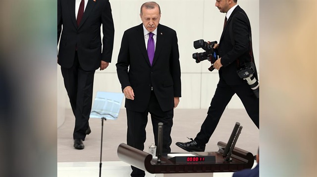 أردوغان خلال افتتاح الدورة البرلمانية الجديدة