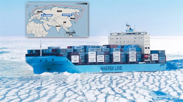 Venta Maersk, soğuk sularda seyir imkanına sahip dünyanın en büyük buz sınıfı gemilerinden.
