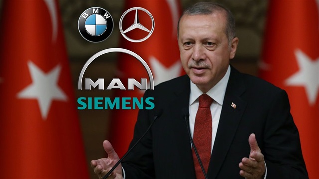 Cumhurbaşkanı Erdoğan, Almanya ziyareti kapsamında Türkiye'de yatırım yapan şirketlerle görüştü. 