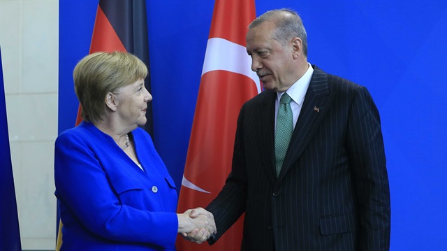 Cumhurbaşkanı Erdoğan ile Merkel, Suriye konusunda dörtlü zirveye ilişkin de görüştü.