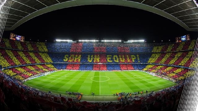 Barcelona'nın iç saha maçlarını oynadığı Nou Camp Stadı.