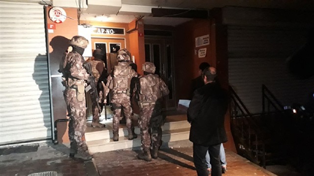Istanbul police teams launched simultaneous raids 