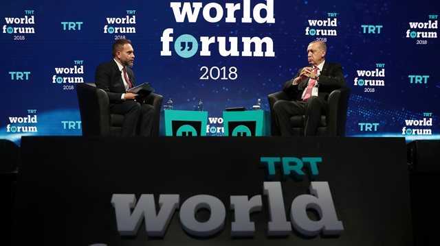 Cumhurbaşkanı Erdoğan, TRT World Forum kapanış oturumunda konuştu