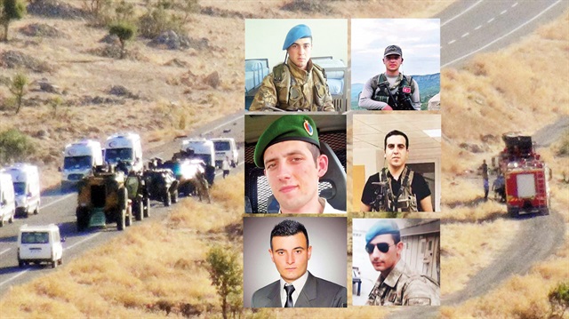 PKK'lı teröristlerin önceden yola tuzakladığı EYP'yi infilak ettirmesi sonucu 8 asker şehit düştü.