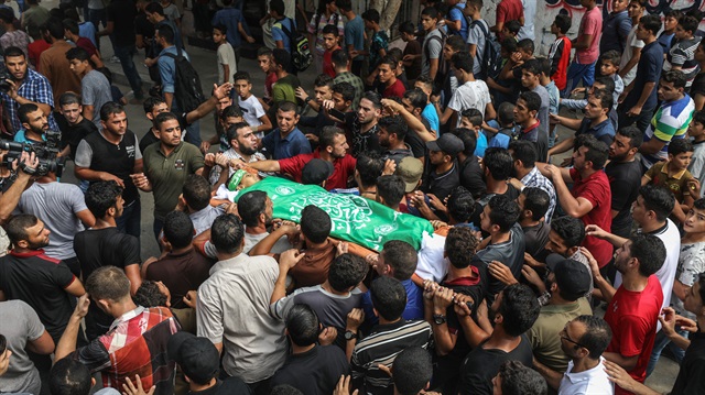 Funeral of 12 years old Faris Sarasawi in Gaza  