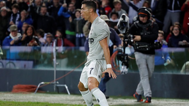 Cristiano Ronaldo'Nun gol sevinci.