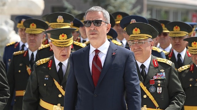 Turkish defense minister Hulusi Akar