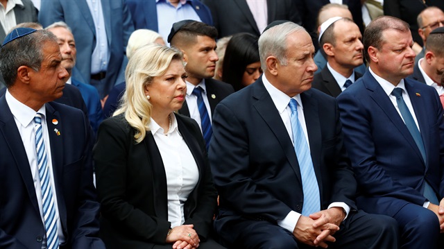 File photo:Israeli Prime Minister Benjamin Netanyahu and his wife Sara Netanyahu