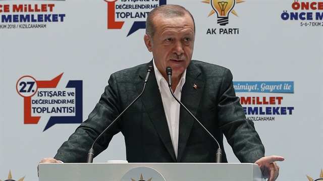 Cumhurbaşkanı Recep Tayyip Erdoğan.