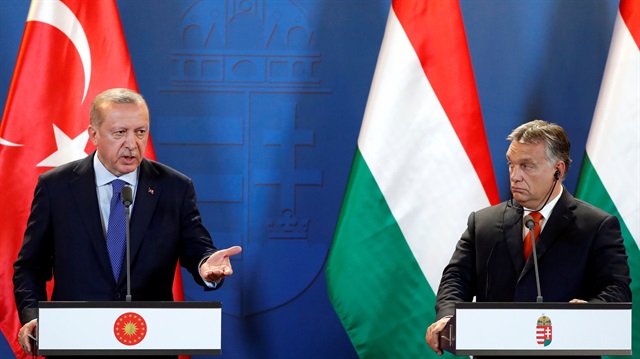 Cumhurbaşkanı Recep Tayyip Erdoğan ile Macar Başbakanı Viktor Urban