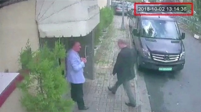 A still image taken from CCTV video and obtained by TRT World claims to show Saudi journalist Jamal Khashoggi as he arrives at Saudi Arabia's consulate in Istanbul, Turkey Oct. 2, 2018. 
