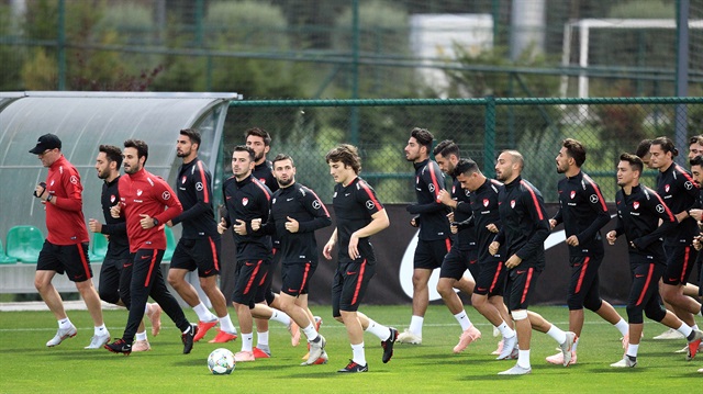 Turkish national football team's training session in Istanbul  