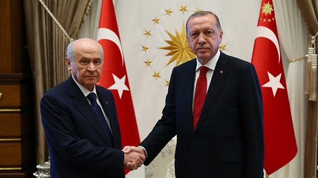 MHP Genel Başkanı Devlet Bahçeli - Cumhurbaşkanı Recep Tayyip Erdoğan