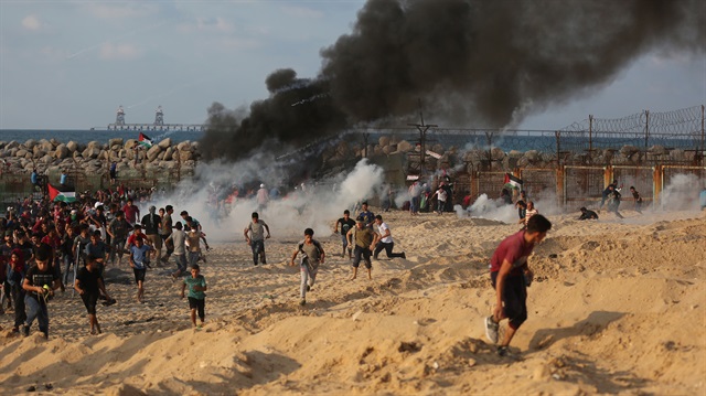 Arşiv: Filistinliler Gazze sınırında barışçıl gösteriler düzenliyor