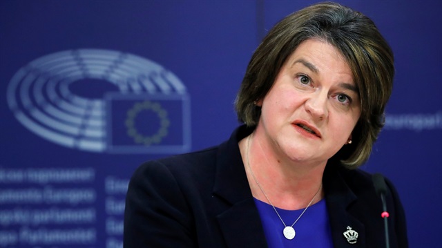 Northern Irish Democratic Unionist Party (DUP) leader Arlene Foster