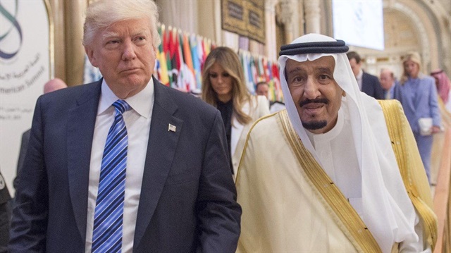 ABD Başkanı Donald Trump ve Suudi Arabistan Kralı Selman