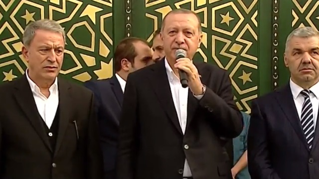 Cumhurbaşkanı Erdoğan, Kayseri'deki caminin açılış töreninde konuştu.