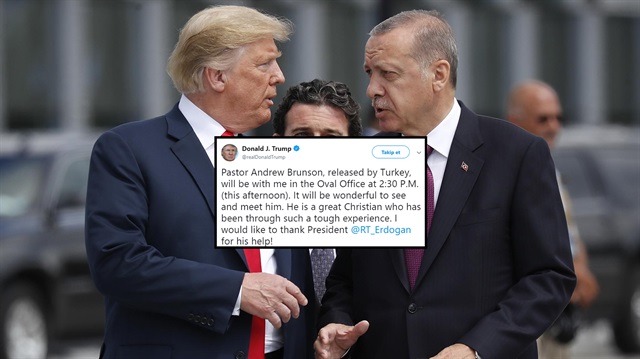 Cumhurbaşkanı Recep Tayyip Erdoğan ve ABD Başkanı Donald Trump