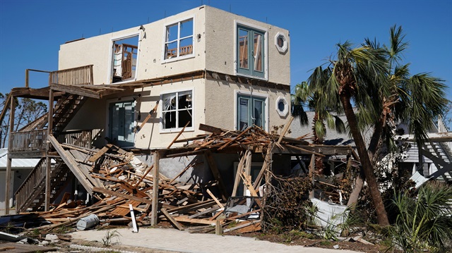 A destroyed building is pictured following Hurricane Michael in Mexico Beach, Florida, U.S., October 12, 2018. 