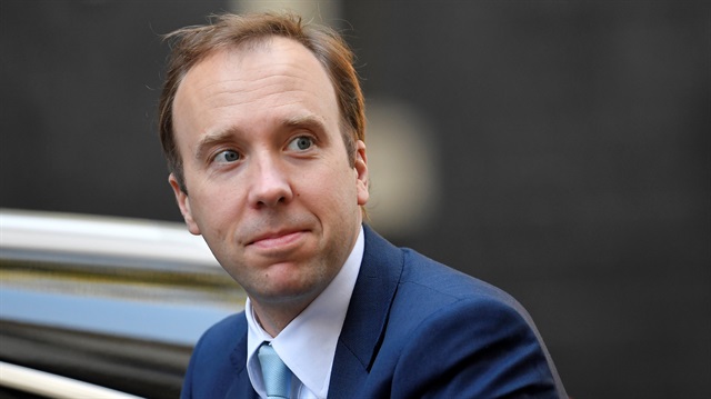 Britain's Secretary of State for Health Matt Hancock
