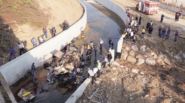 Kaza 22 göçmen hayatını kaybetti 13 kişi de yaralandı.