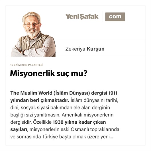 Misyonerlik suç mu?