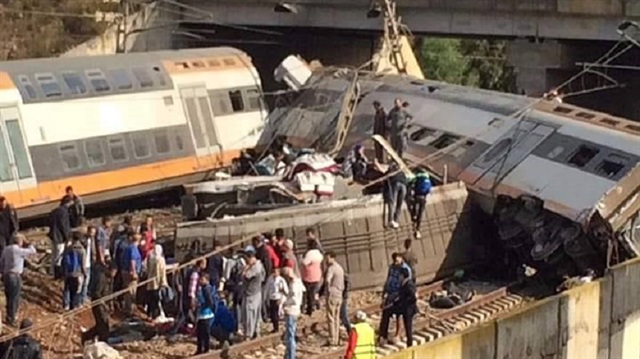Fas'ta tren kazası.