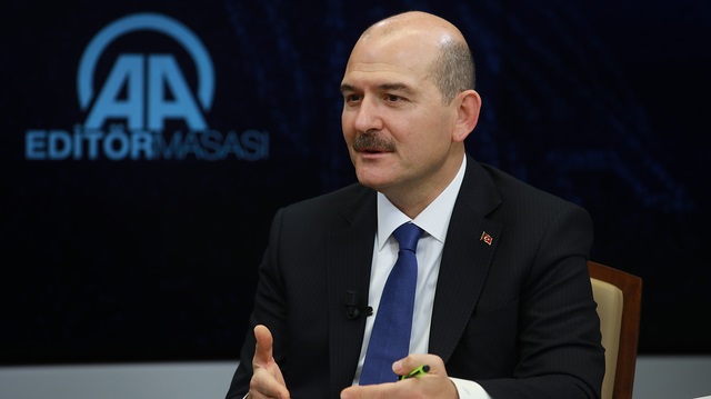 İçişleri Bakanı Süleyman Soylu, AA Editör Masası'na konuk oldu. 