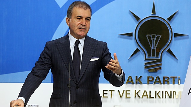 AK Parti Sözcüsü Ömer Çelik açıklama yapıyor.