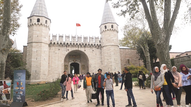​İstanbul’da, yılın 8 ayında yerli ve yabancı turistlerin en fazla ziyaret ettiği mekan Topkapı Sarayı oldu.