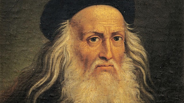 Leonardo da Vinci'nin otoportresi.