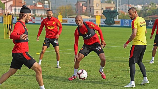 Sarı-kırmızılı futbolcular Beşiktaş maçı hazırlıklarını sürdürdü. 