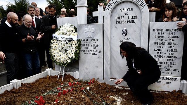 Funeral ceremony of Turkish photographer Ara Guler
