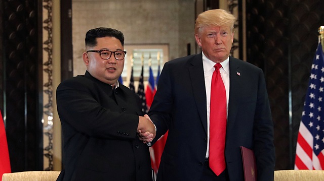 North Korea's leader Kim Jong Un & US President Donald Trump