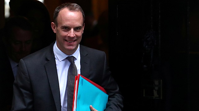 Britain's Secretary of State for Exiting the EU, Dominic Raab