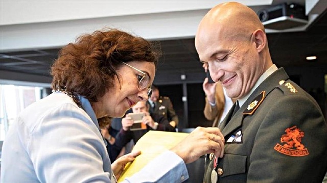 Turkish-origin army officer awarded in Netherlands