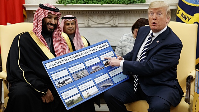 ABD Başkanı Donald Trump ve Suudi Arabistan Veliaht Prensi Muhammed bin Selman