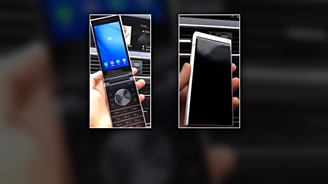 Samsung'un nostaljik kapaklı telefonlara benzeyen cihazı SM-W2019'un çalışırken görüntüleri YouTube'da paylaşıldı.
