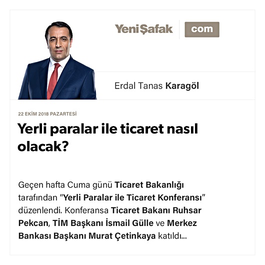 Yerli paralar ile ticaret nasıl olacak?