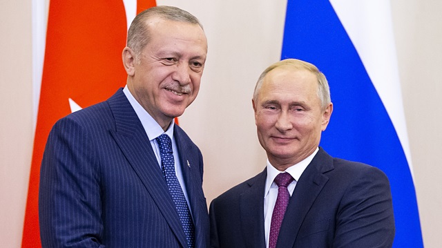 Russian President Vladimir Putin and his Turkish counterpart Recep Tayyip Erdoğan