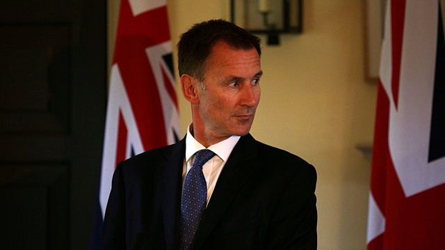Britain's Foreign Secretary Jeremy Hunt 