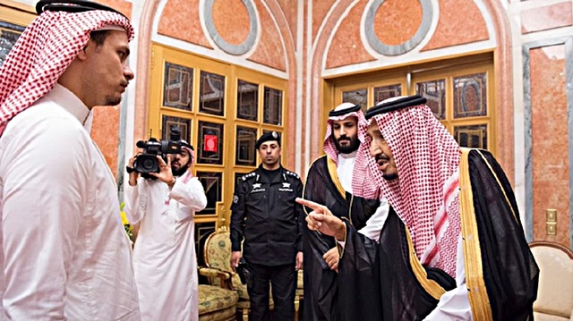 Saudi king receives family members of murdered journalist Khashoggi