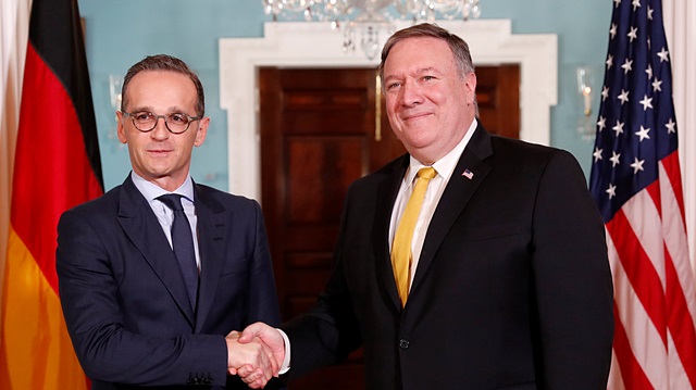 File photo: U.S. Secretary of State Mike Pompeo and German Foreign Minister Heiko Maas (L) 
