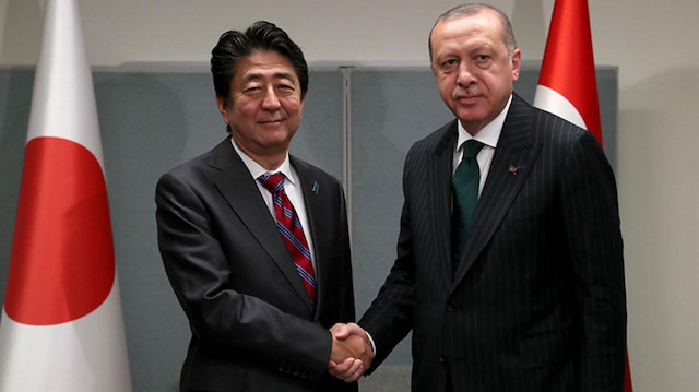 Japonya Başbakanı Abe ve Cumhurbaşkanı Erdoğan