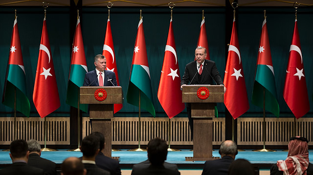 File photo: Recep Tayyip Erdogan - Abdullah II joint press conference in Ankara