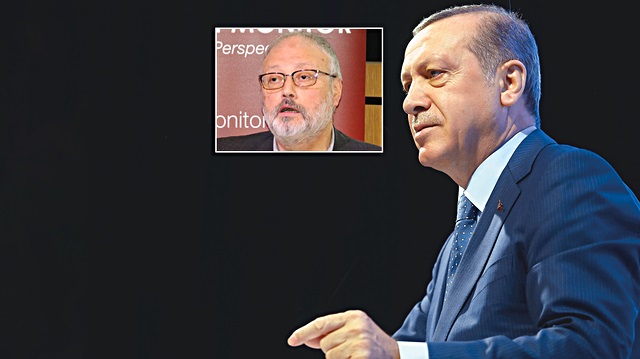 Cumhurbaşkanı Recep Tayyip Erdoğan ve Suudi gazeteci Cemal Kaşıkçı