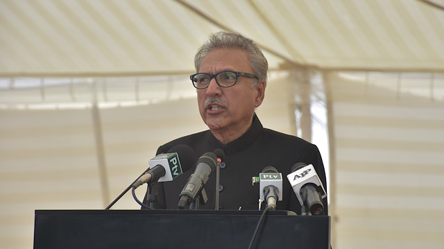 Pakistani President Arif Alvi