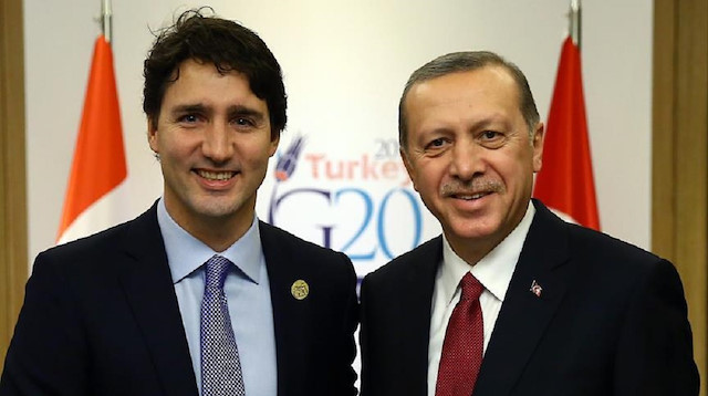 Canadian Prime Minister Justin Trudeau & Turkish President Recep Tayyip Erdoğan